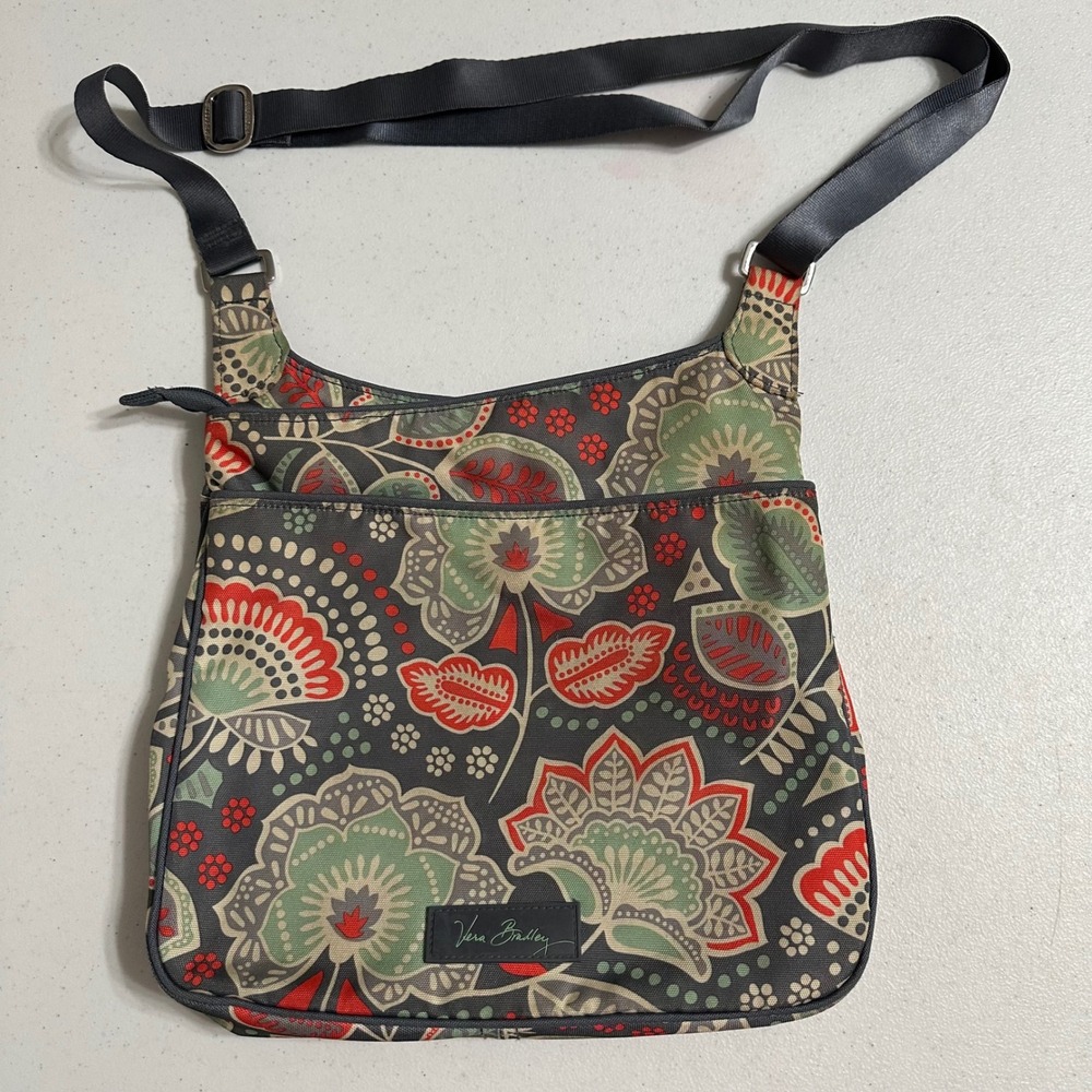 Vera Bradley Hipster Crossbody Bag Nomadic Floral Pattern Paisley Messenger Boho